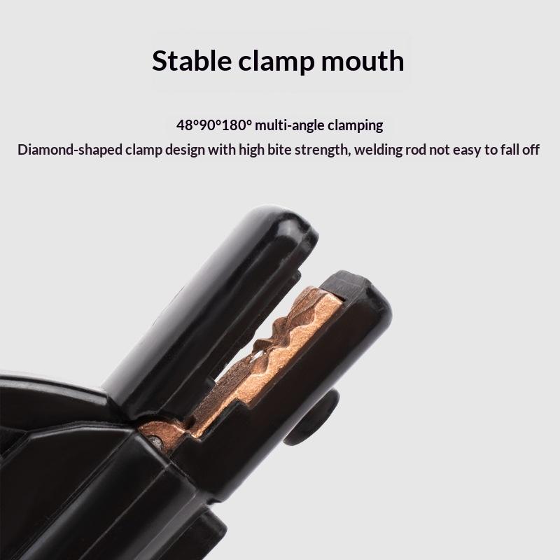 1Pcs Copper Heavy Jaw Holding Plier With Soft Handle 300 Amp Welding Electrode Holder For Arc Mma Welder