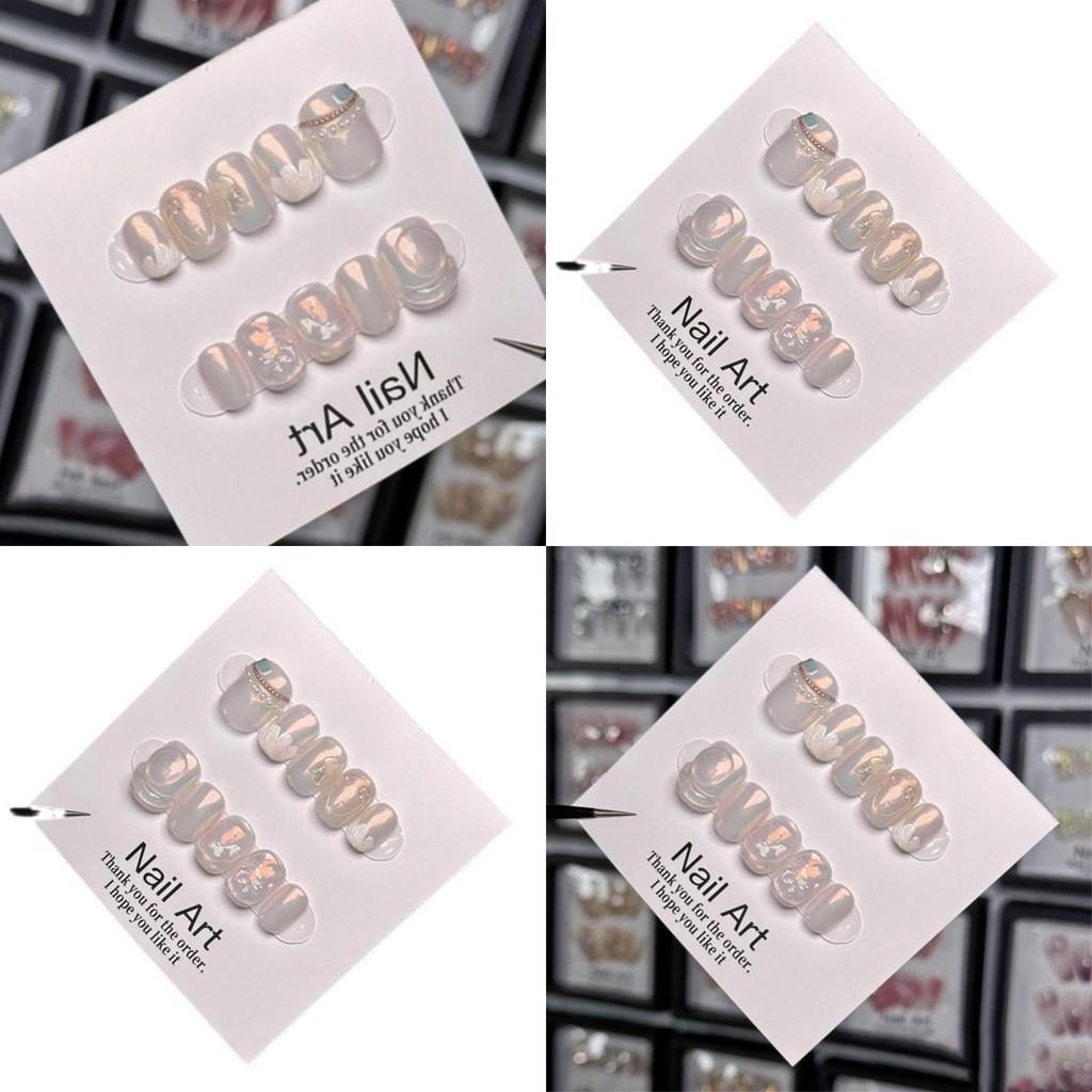 Wholesale Mermaid Bubble Nail Art With Handmade Wearable Nail Pieces Premium Quality Cute And Simple Suitable For Ladies