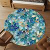 1pc mosaic art Round Chair mat Area Rug - Non-Slip, Floor Mat for Office, Bedroom, and Indoor Decor c1118146