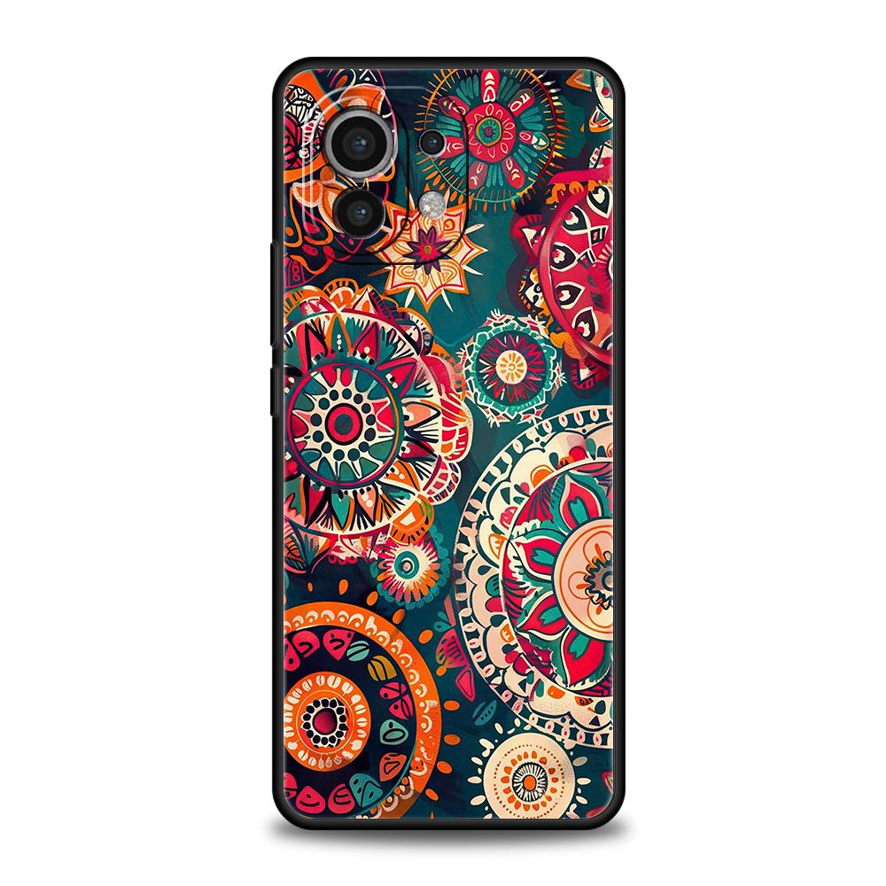 Indian Pattern Mandala Phone Case Cover for Xiaomi Mi 15 14 13 12 11 Ultra 14T 13T 12T 11T 10T Pro Lite 5G Shockproof Soft TPU