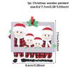 Christmas Wooden Family Pendant Christmas Decorations For Home 2025 Navidad Gift Xmas Tree Hanging Ornament Happy New Year 2026