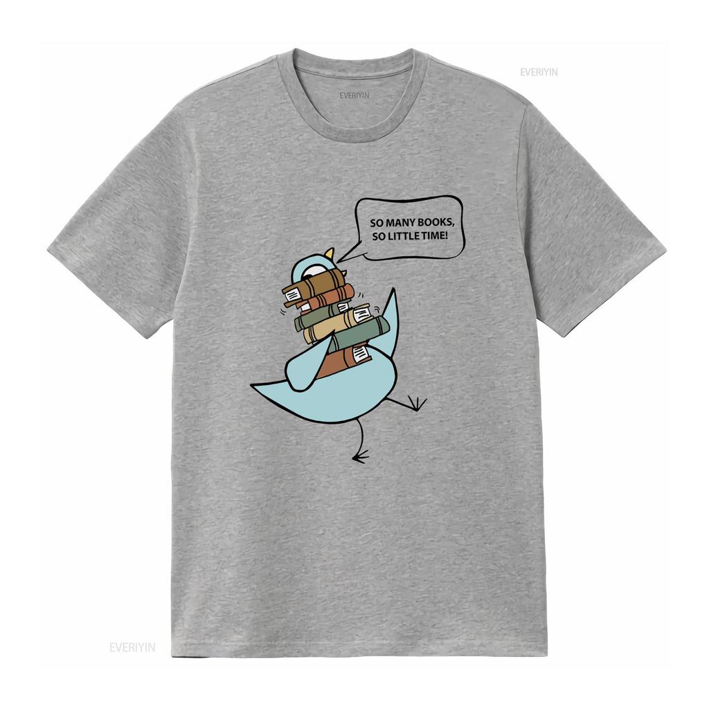 Funny Cartoon Dinosaur Bookworm Print Casual T Shirt vintage Washed fashion Top For Everyday Wear Versatile Stylish Soft Unisex