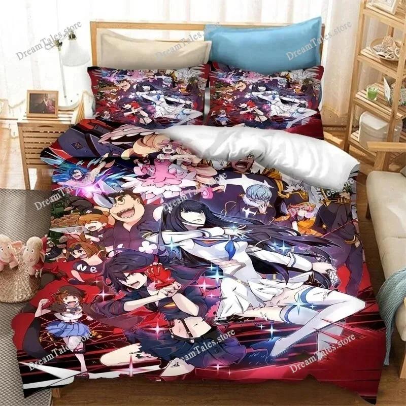 Anime Kill La Kill Printed Bedding Set Boys Girls Twin Queen Size Duvet Cover Pillowcase Bed Boys Adult Fashion Home Textiles741