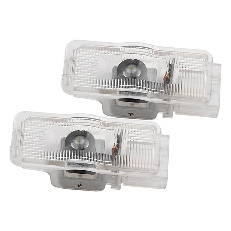 2Pcs LED Car Door Projector GT Emblem Welcome Light For Peugeot 307 RCZ 508 408 206 306 207 406 5008 607 807 1007 Line Accessory