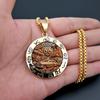 New Route 66 Trip Commemorative Men's Retro Accessories Versatile Pendant Necklace