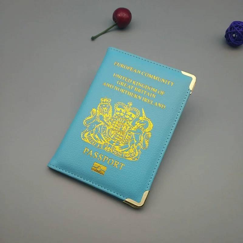 

Ретро Нейлон Мода Держатель для Паспорта Многоцелевой Кошелек для ID-карты Подарочные Обложки baby голубой