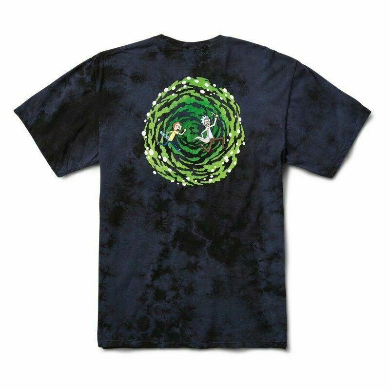Primitive X Rick and Morty NUEVO PORTAL Skateboard Shirt CRYSTAL WASHED NAVY Unisex T-Shirt L