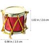 Toyvian Miniature Musical Instrument Set Plastic Saxophone Trumpet Drum Figurines Dollhouse Musical Instrument Models Ornament for Mini House Musical