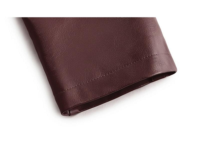 Nová horká stylová PU kožená bunda pro ženy středního a staršího věku - Malé jarní a podzimní sako