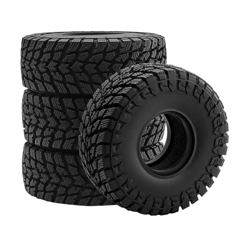

Set of 4 Remote Control Wheel Tires for Crawlers Car Model Rubber Wheel Tires for Remote Control Accessories 1
