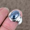 Shungite Genstone Handmade 925 Sterling Silver Jewelry Ring Size 8.5 KKG-505
