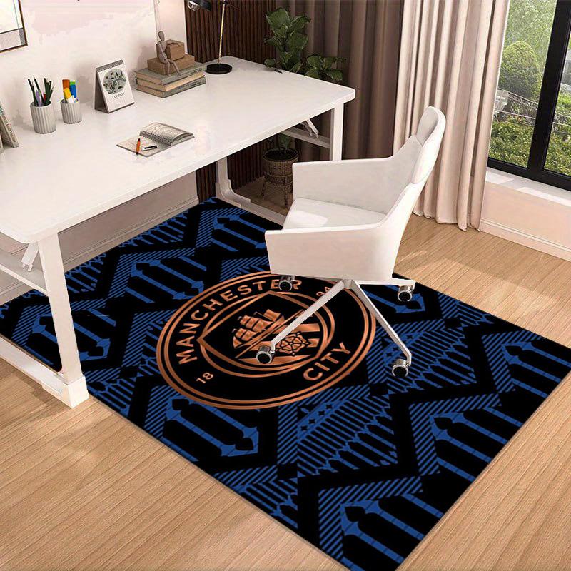 City Football Club Printed Area Rug for Office, Chair Rug, Decorative Carpet Floor Mat, Large Size Fan gifts Christmas gifts