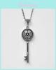 Classic Solomon Magic Array Key Pendant With Alloy Cross Chain For Fashion Ol