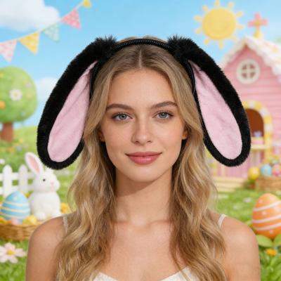 Hair Hoop Adjustable Comfortable Festive Easter Headband with Fit Elastic Playful Animal Ears Hair