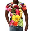Summer Rose Flower Graphic T Shirts For Men and Women Fashion Casual Personality O-neck Print T-shirt 3D Harajuku Style Tee Top