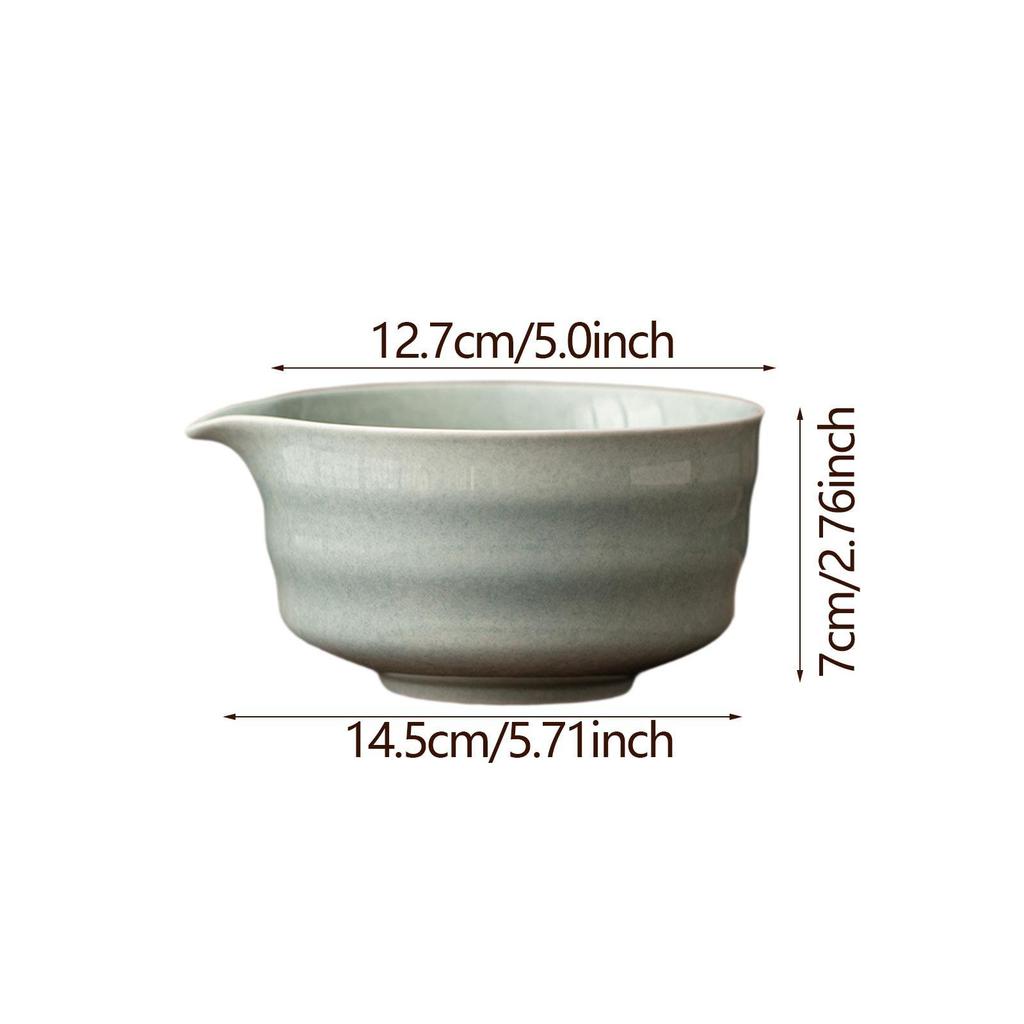 Ceramic Matcha Bowl Accessories Portable Smooth Craft Creative Matcha Mixing Bowl for Living Room Tabletop Office Kitchen Decor