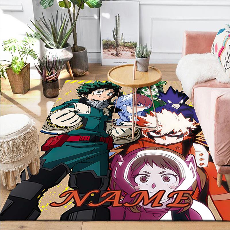 Custom 1Pc Heroic Battle Deku Vs Bakugo Rug Office Carpet Indoor Outdoor Entrance Doormat Nonslip Soft And Comfortable Living Room D2915112
