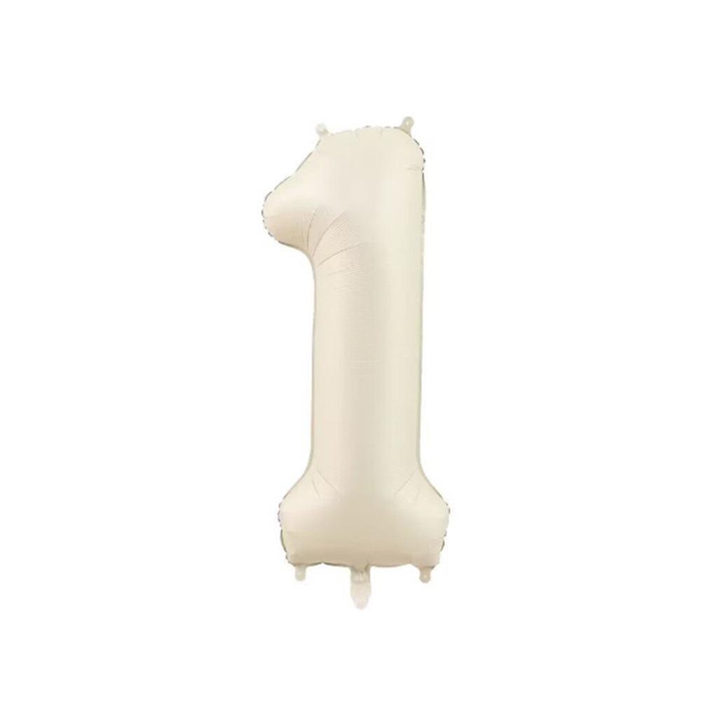 32" Medium Number Aluminum Foil Balloon for Children's Birthday Party Decorations