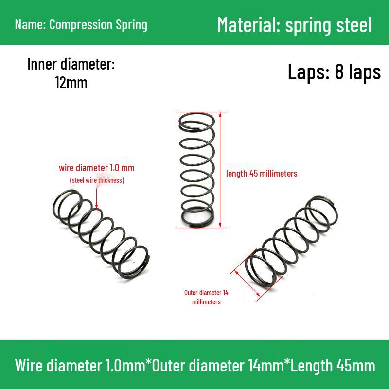 Heavy Duty Y-Type Compression Spring Shock Absorber, 1.0mm Wire Diameter, Outer Diameter 5-20mm.