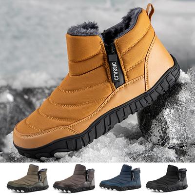 Winter Barfuß Kurzstiefel Outdoor Wasserdichte Wanderschuhe Damen Stiefeletten Plüsch Warm Schnee Sport