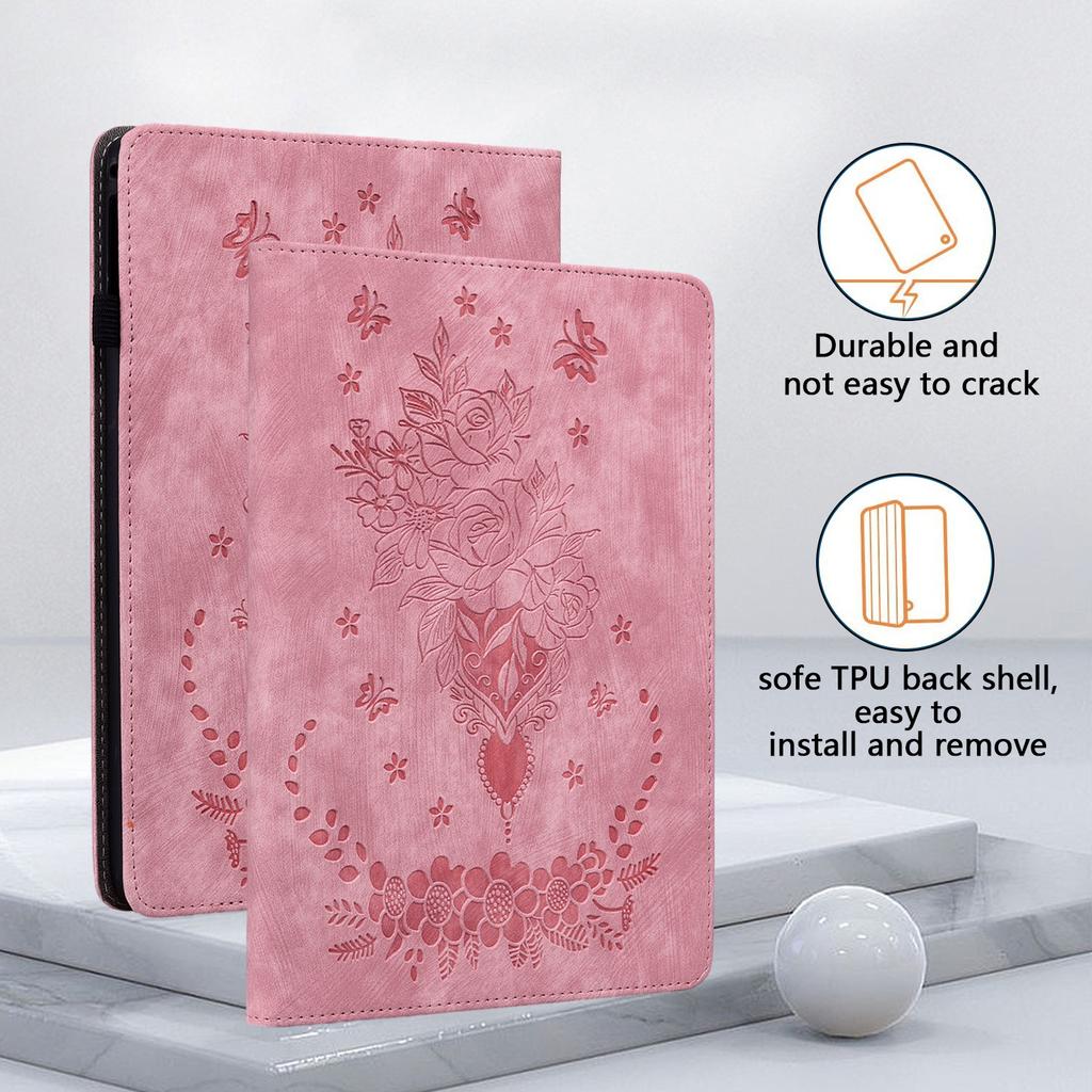 For Samsung Galaxy Tab A11 8.7 Inch SM-X130 SM-X135N 2025 Rose Flower Case Tab A9 8.7 2023 SM-X110 SM-X115 Tablet Cover
