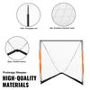 Lacrosse Goal, 6' X 6' Lacrosse Net, Portable Lacrosse Goal with Carry Bag, Fiberglass Rod Backyard Lacrosse Training Equipment, Easy Setup Collegiate