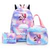 3Pcs/set Anime Demon Hunters Printed Backpack with Shoulder Bag Pengcil Case for Teenager Large Capacity Waterproof Bookbag Back To School Gift