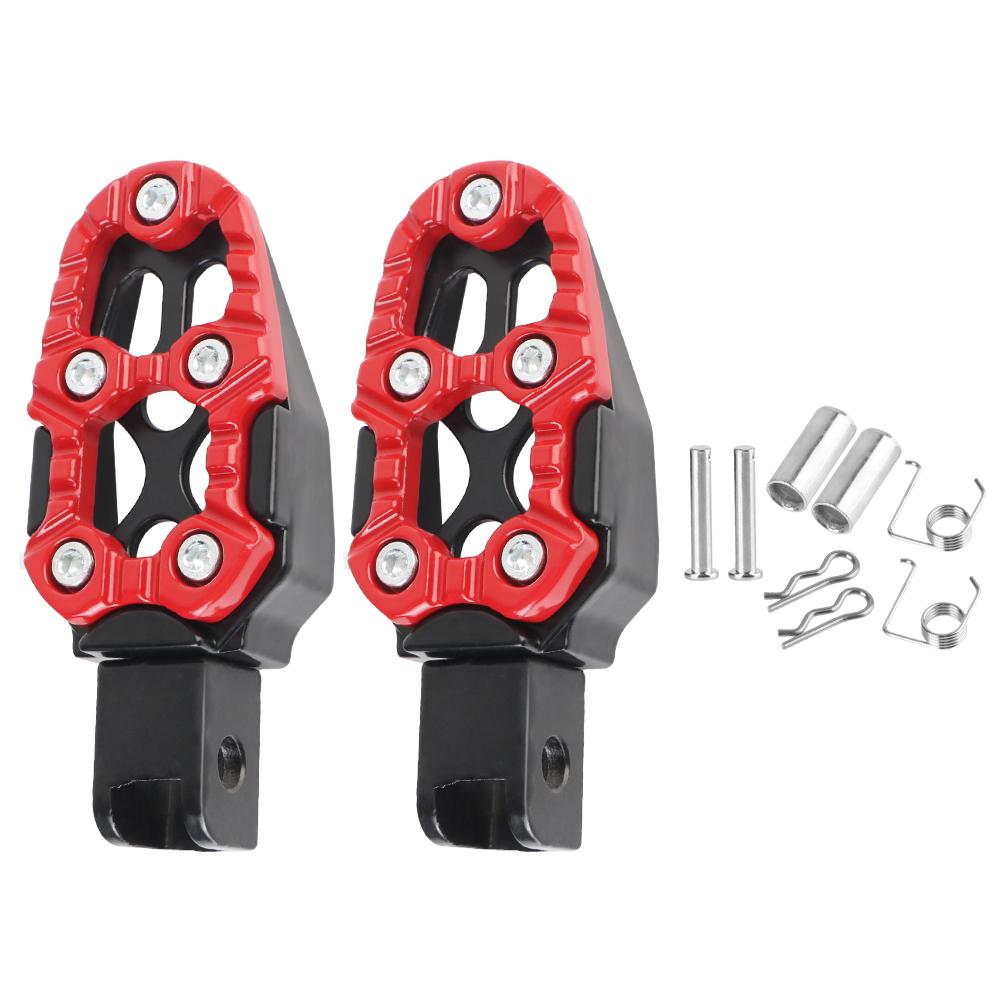 Dirt Bike Foot Pegs Footpegs Pedals For Pit Dirt Bike Electric Bikes Aluminium Alloy Motorcycle Pedals Universal CNC