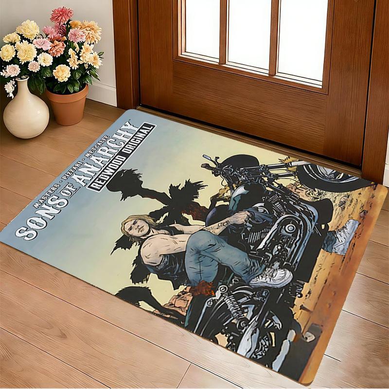 Sons Anarchy Living Room Non-Slip Area Rug Soft Carpet for Bedroom Game Playroom Sofa Office Home Decor Doormat Christmas Gift C921133