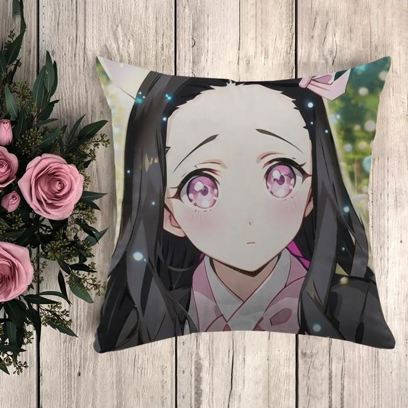 

Подушка Клинок, рассекающий демонов Наволочка Подушка Декоративные подушки для дивана Наволочки Наволочки Украшение для автомобиля Тело 66x66cm бордовый