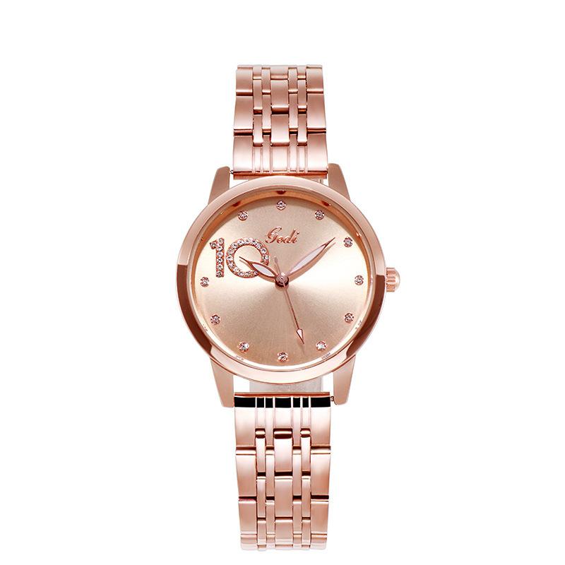 Women'S Temperament Diamond-Encrusted Wrist Watch Fashion Steel Belt Women'S Quartz Watch Casual Waterproof Women'S Watch