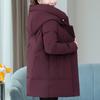 Middle Age Women's Down Coats Winter Vintage Parkas Plus Size Elegant Loose Thick Warm Puffer Jackets Woman Outerwears