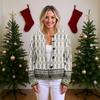 Women'S  Sweater Cute Fun Printing Sweater Fall And Winter Long Sleeve Knitted Sweater