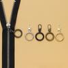 5Pcs Tool-Free Detachable Stylish Zipper Pull Metal Zipper Repair Replacement Slider DIY for Coat Jacket Backpack Handbags