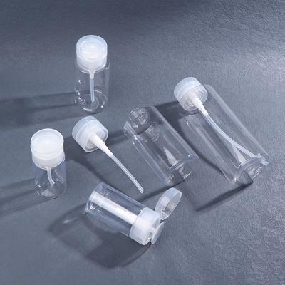 Nachfüllbare Flaschen Push-Typ Abfüllung Push-Down Leere Pump-Spenderflasche Für Nagellack Und Make-up-Entferner Flaschenverpackung