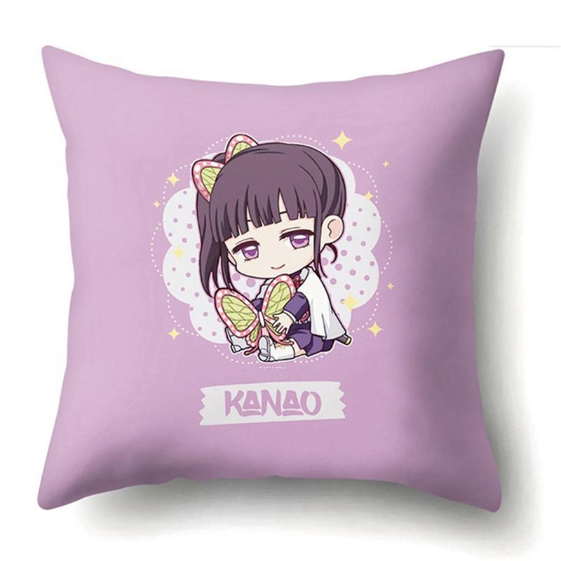 Cartoon Anime Print Pillowcase Colorful Cartoon Home Bed Decoration Pillowcase Cushion Cover