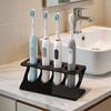 Modern 3D Printed Toothbrush Stand Organizers For Electric Brushes And Mouth Care Products In Delicate Black Or White