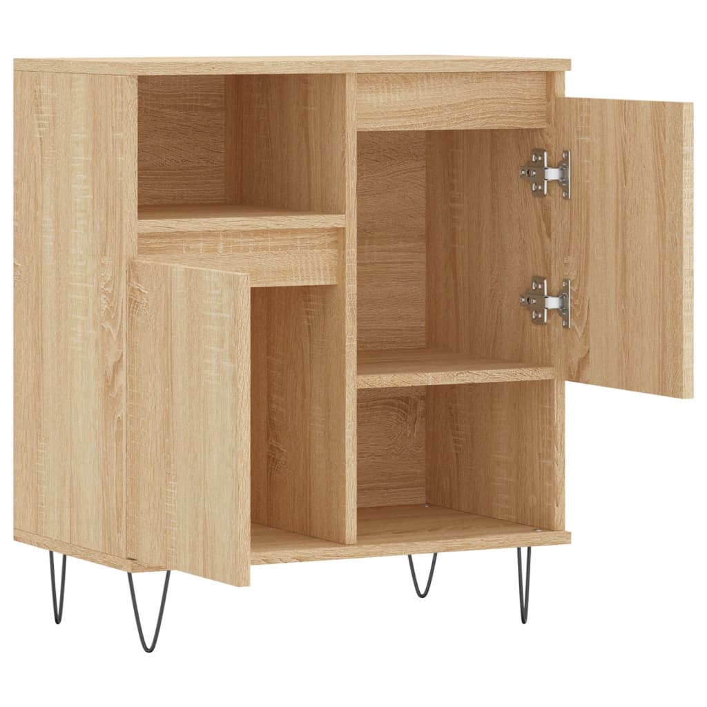 Sideboard in Sonoma Oak Finish 60 x 35 x 70 cm Particleboard