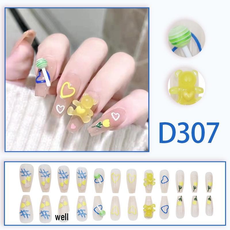 Blush Ice Transparent False Nails - Influencer Style, TikTok Trend, Girlish Manicure Patches