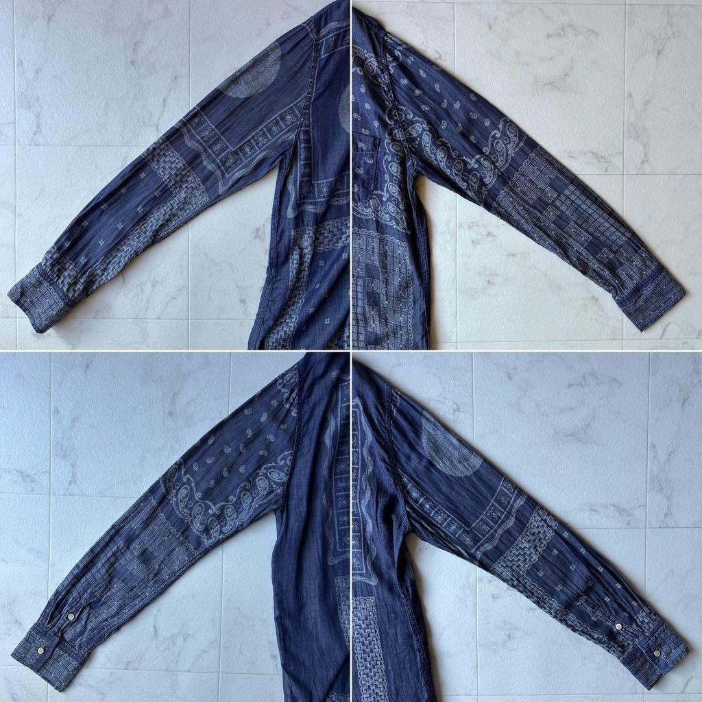 Used REMI RELIEF Paisley Pattern Shirt Linen Blend