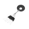100Pcs Lot Rubber Fishing Bobber Stopper Float Sinker Cylinder Oval Buoy Float Stop (Cylinder)