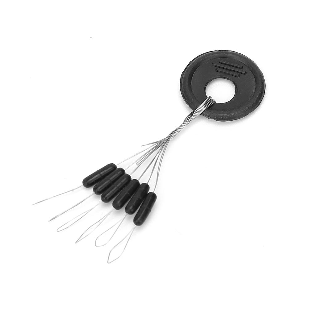100Pcs Lot Rubber Fishing Bobber Stopper Float Sinker Cylinder Oval Buoy Float Stop (Cylinder)