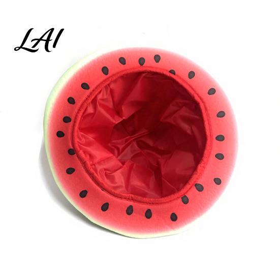 Versatile Elastic Fit Hat Watermelon Party Hat Wide Brim Sun Visor for Costume Parties Soft Lightweight Unisex Headwear Summer Beach Halloween