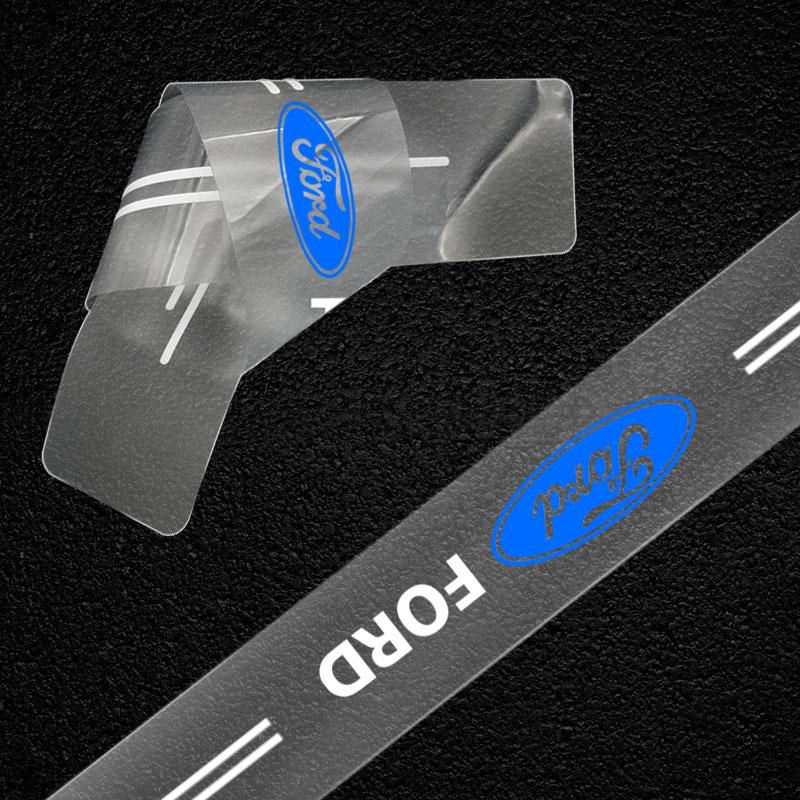1 ks Průhledná ochranná nálepka na znak kufru auta, Autodoplňky pro Ford Focus Mondeo Kuga Fiesta MK7 Escort Explorer Edge 2 4 MK2 MK4