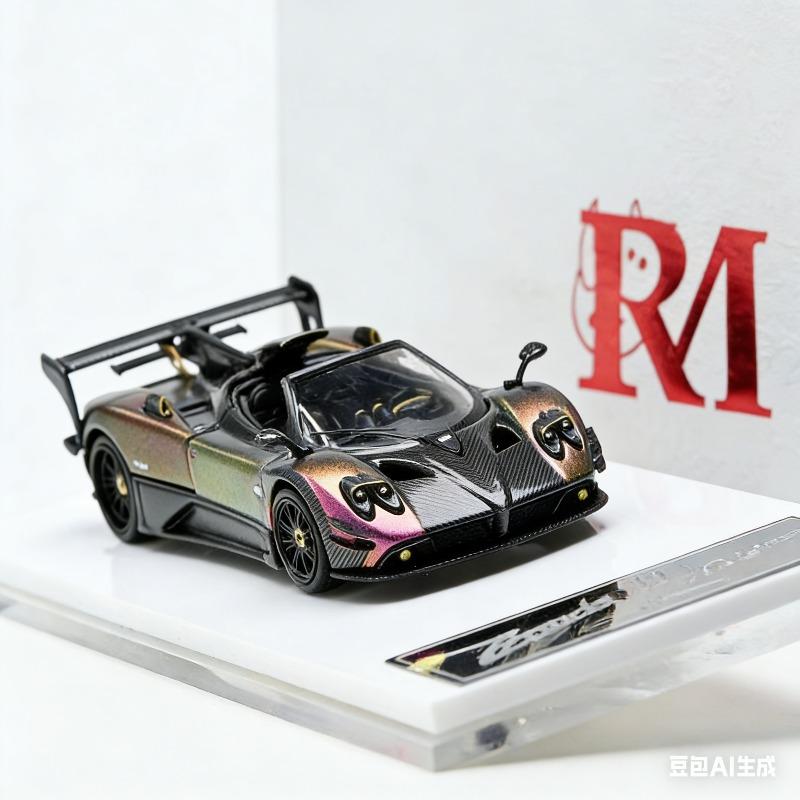 RM 1:64 Pagani Zonda 760 MY Convertible Sports Car Replica Alloy Model, Boys' Toy, Adult Collection Decoration Item.