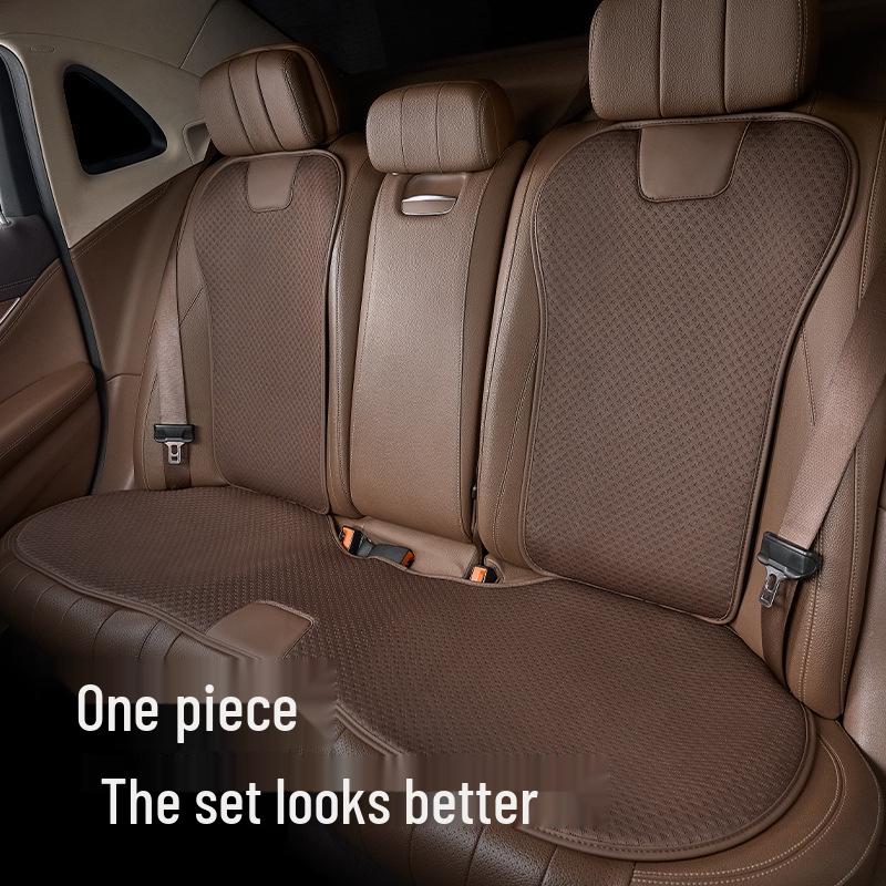 Breathable Non-Slip Ice Silk Car Seat Cushion Summer Cool 3-Piece Set