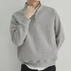 2023 Men's Japanese Retro Waffle Wool Half-Zip Sweater, Spring/Autumn Fashion.