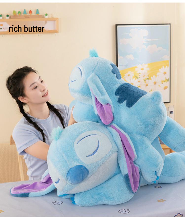 Heartbeat Stitch Cartoon Plush Pillow Doll - Cute Birthday Gift for Girls