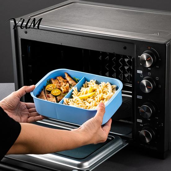 Microwave Safe Meal Prep Containers Double Layer Lunch Box with Sauce Container And Tableware, Leak Proof Stackable Food Easy Clean Dishwasher Storage