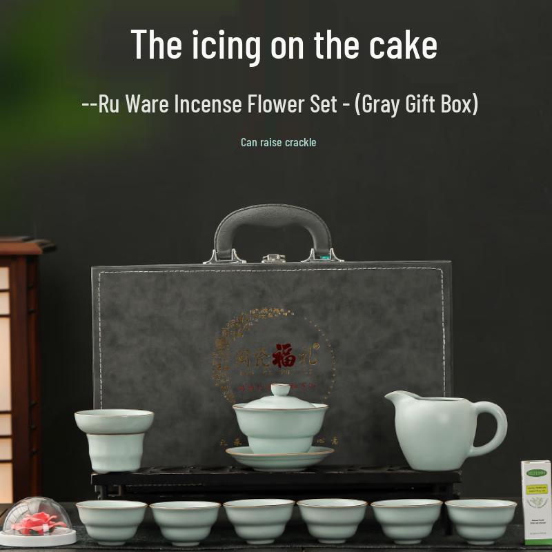 Prosperous Bloom Ceramic Tea Set